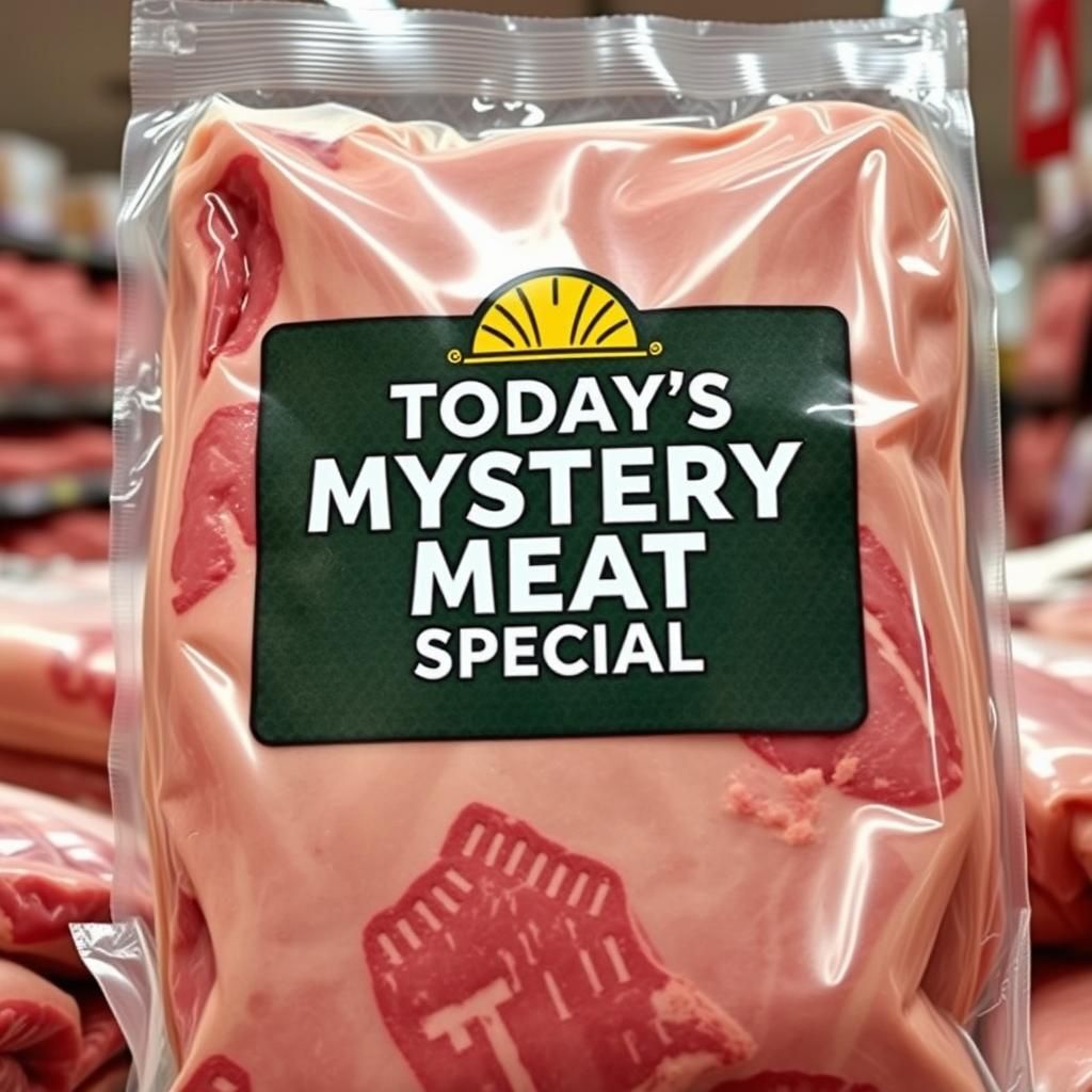 Mystery Meat Special: Hyperrealistic Butcher Shop Packaging