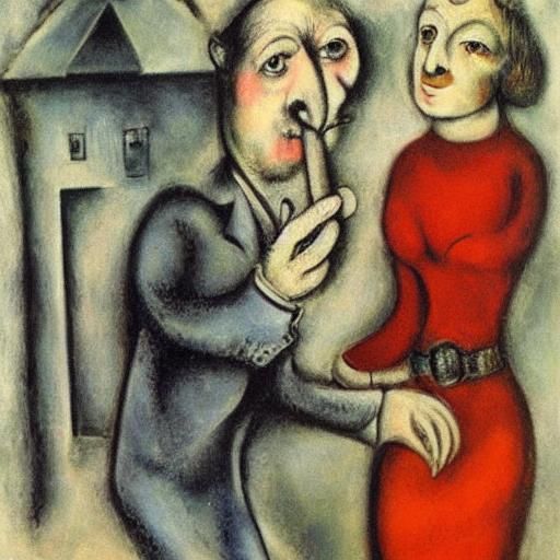 Locksmith's Divorce: An Expressionist and Surreal Portrait