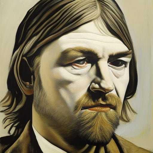 Realistic Portrait of a Rock Icon