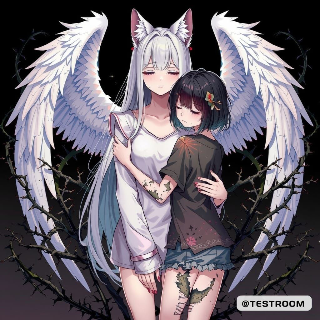 Anime Girls: Sorrow and Comfort in Cel-Shaded Style