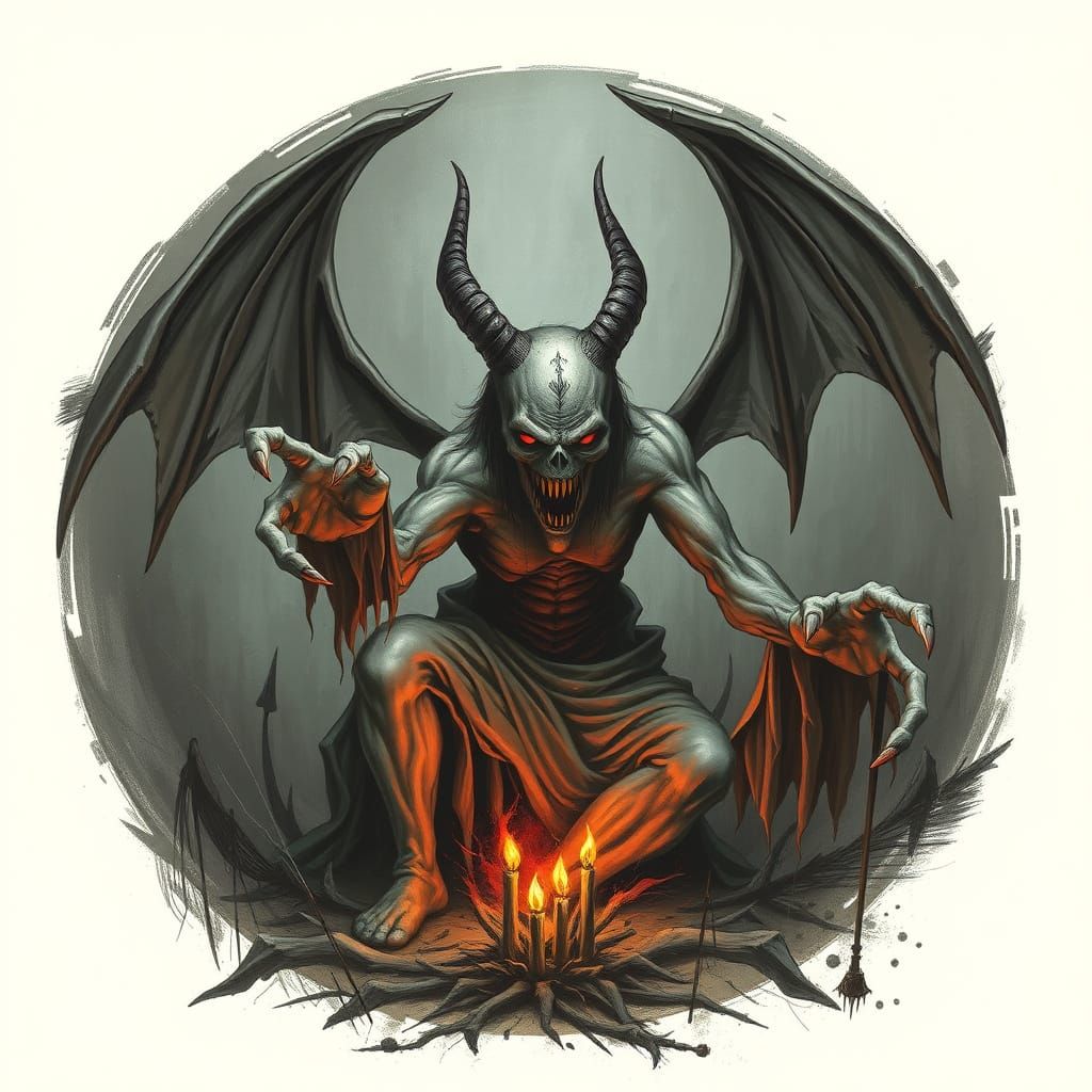 Ethereal Darkness in a Hellish Realm