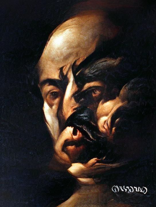 Dramatic Baroque Scene in Caravaggio Style