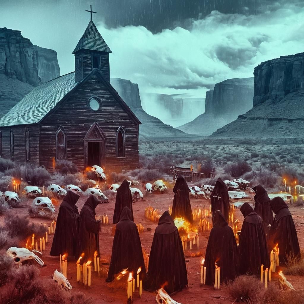 Desert Canyon Black Mass in Vintage Style