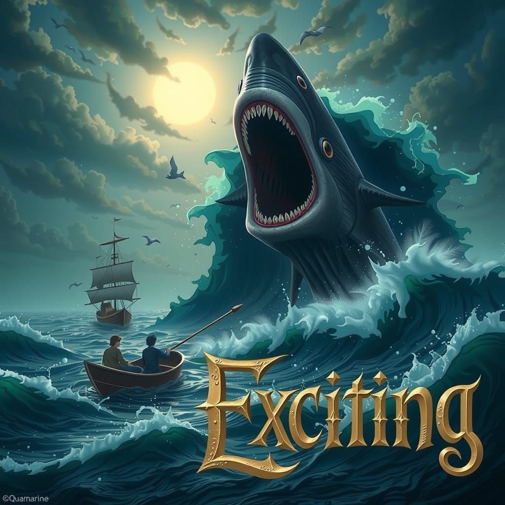 Place text  "Exciting" , centered horizontally, spanning the...