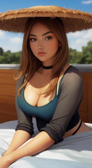 Sensual Curves: Intimate Scene in Bed