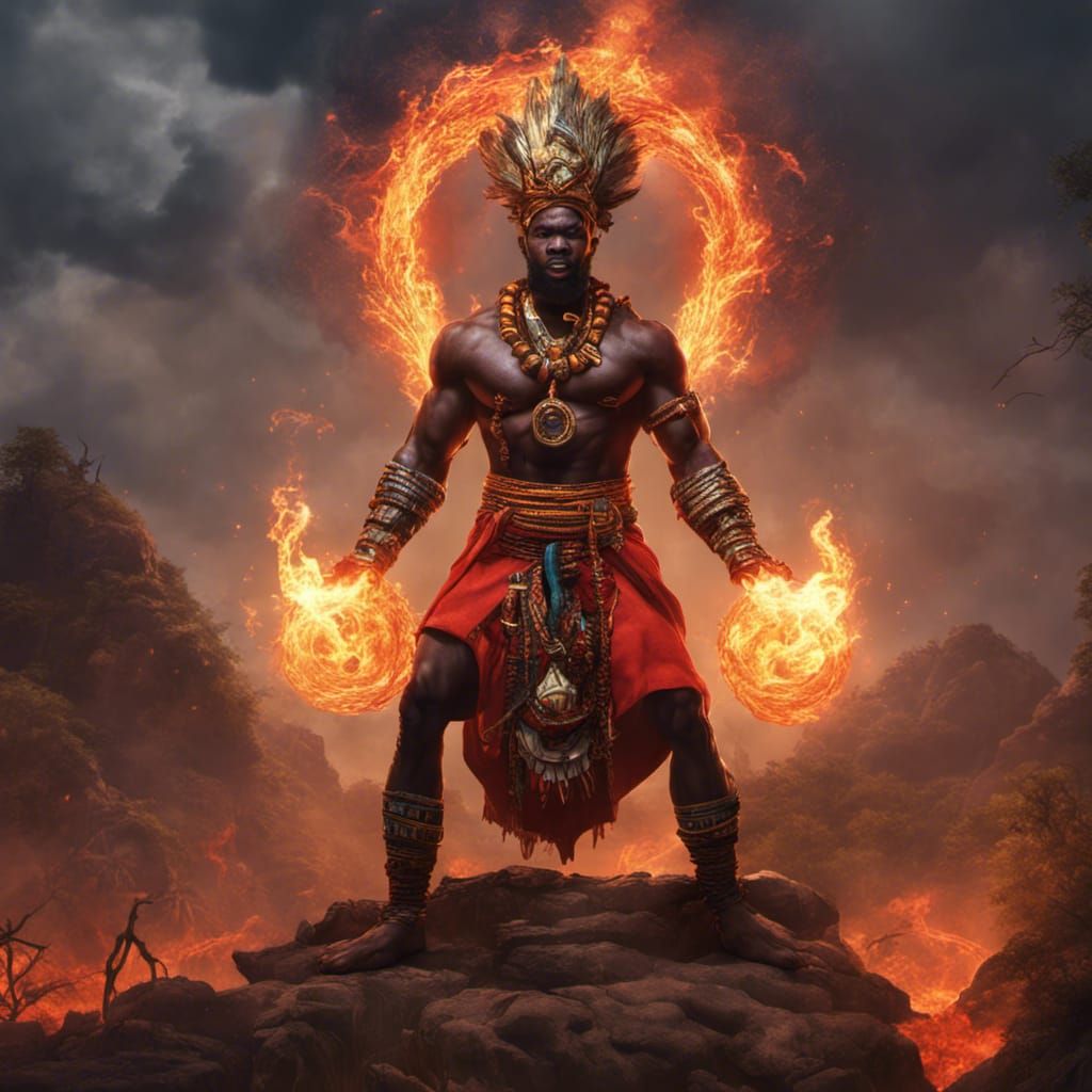 West African Fire God: Shango Concept Art