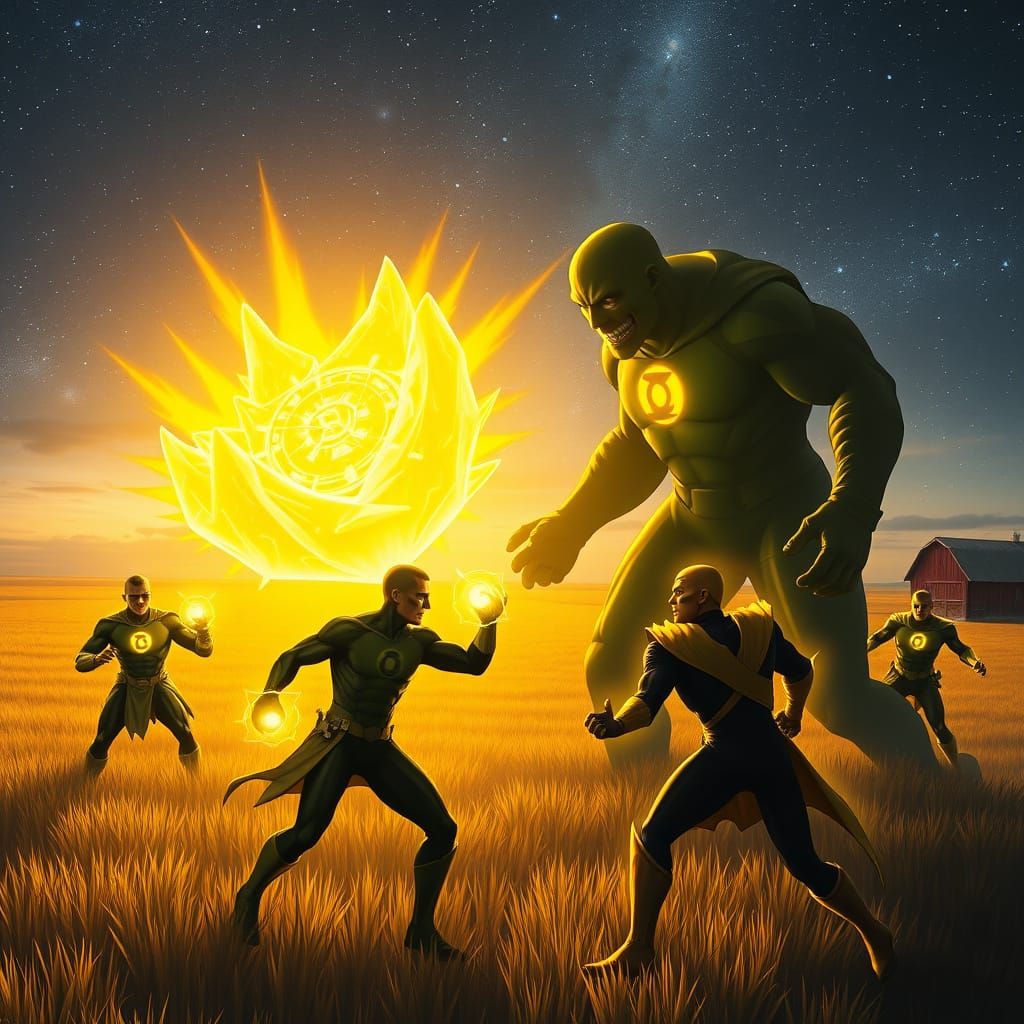 Cosmic Battle: Sinestro Corps vs. Clayface & Martian Manhunt...