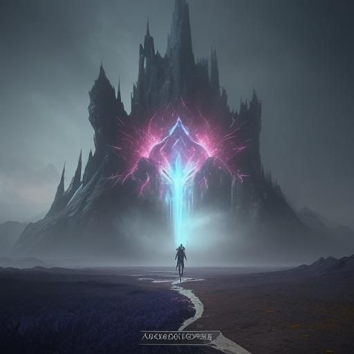 Fantastical Detailed Matte Painting in Deep Color