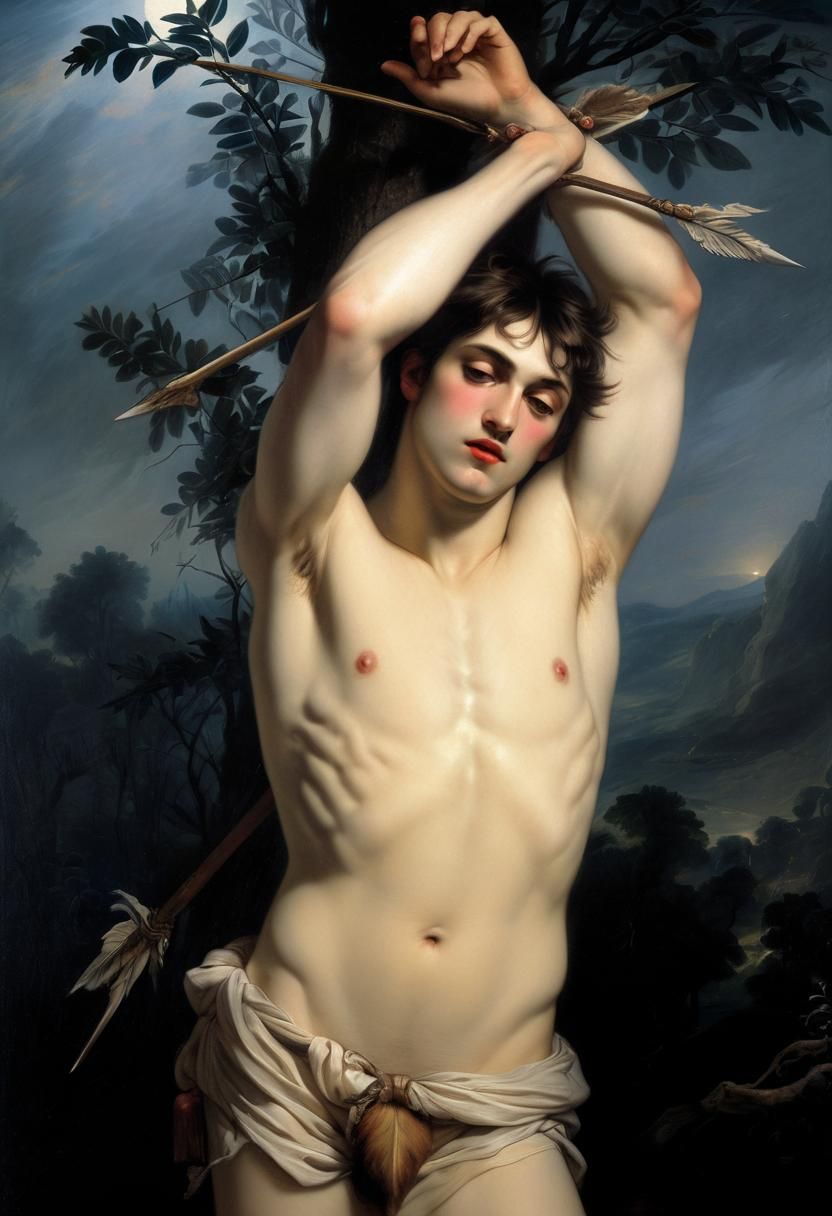 The martyrdom of St. Sebastian
