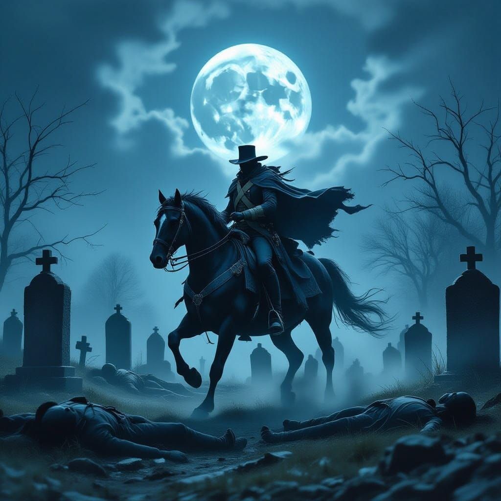 Headless Horseman in Revolution Graveyard