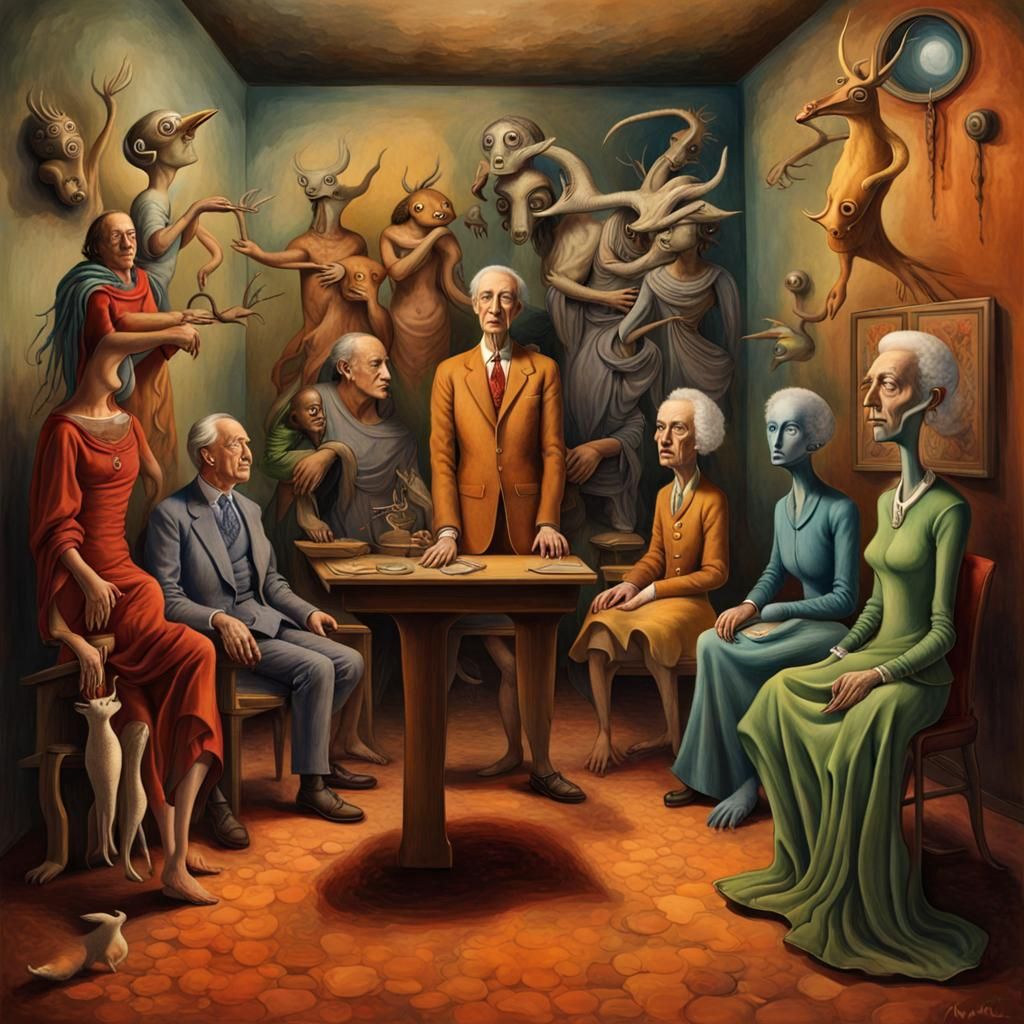 Surreal Dreamscape in Watercolor Style