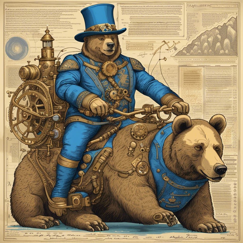 Riding a bear