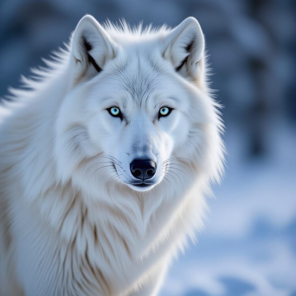 White Wolf Portrait
