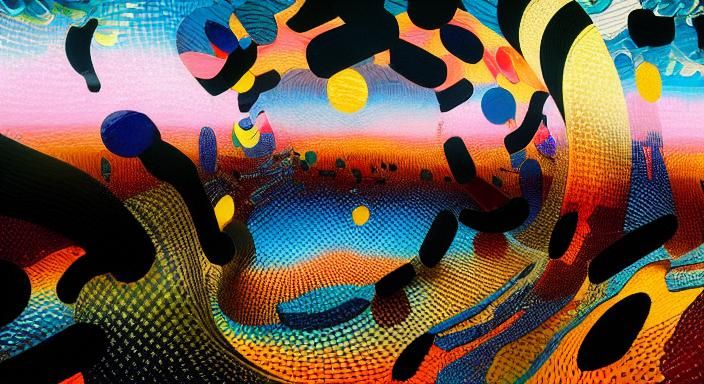 Kaleidoscopic Garden in Superflat Style