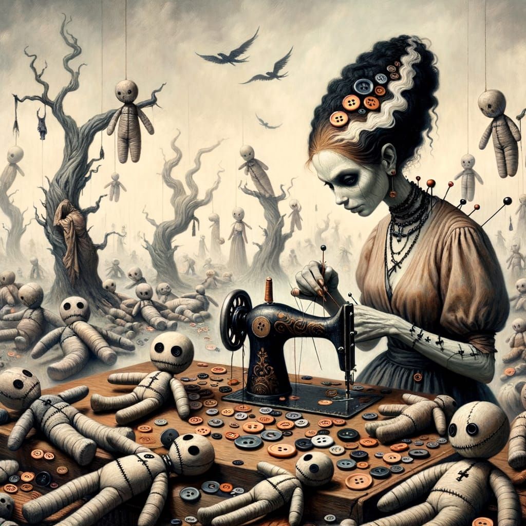 Seamstress of the Afterlife: A Dark Romantic Vision