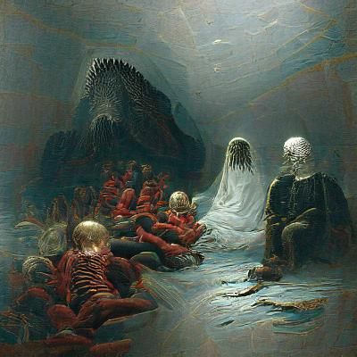 Horrific Future Landscape in Gothic Style