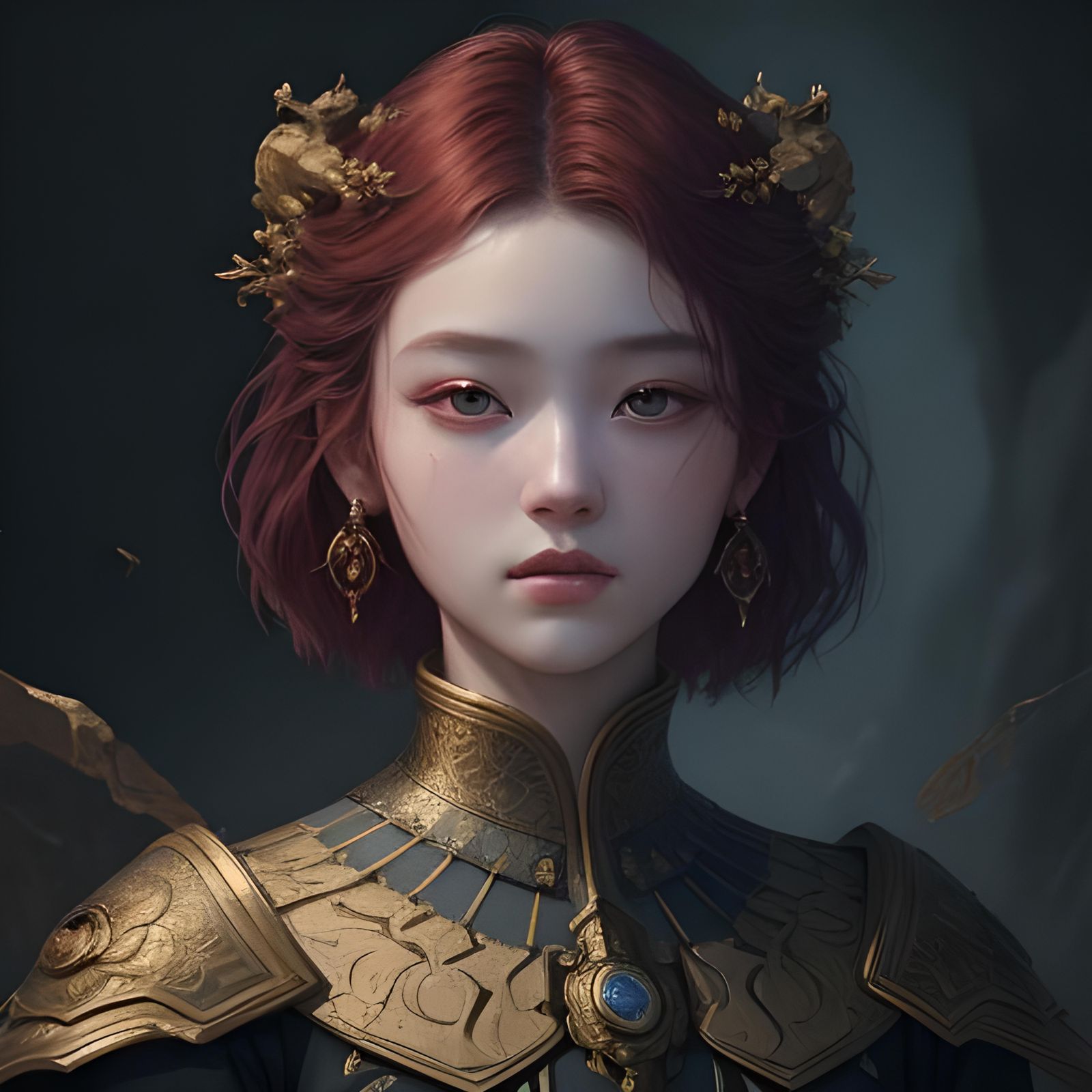 Classical Oil Painting of a Beautiful Young Empress