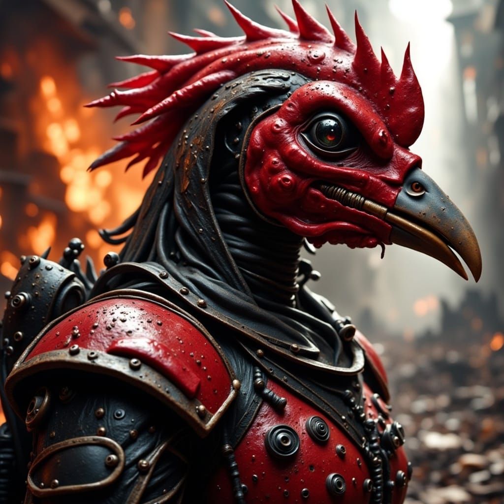 Cybernetic Chicken Commander: Paramilitary Masterpiece