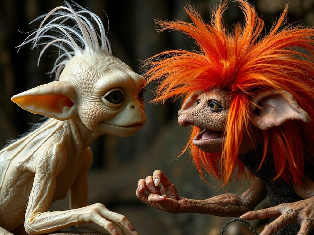 Hyper-Realistic Gelfling and Fraggle Portrait
