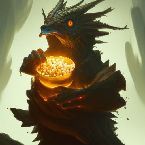 Monsters, Popcorn, Soda, and Duck: Dark Fantasy Art
