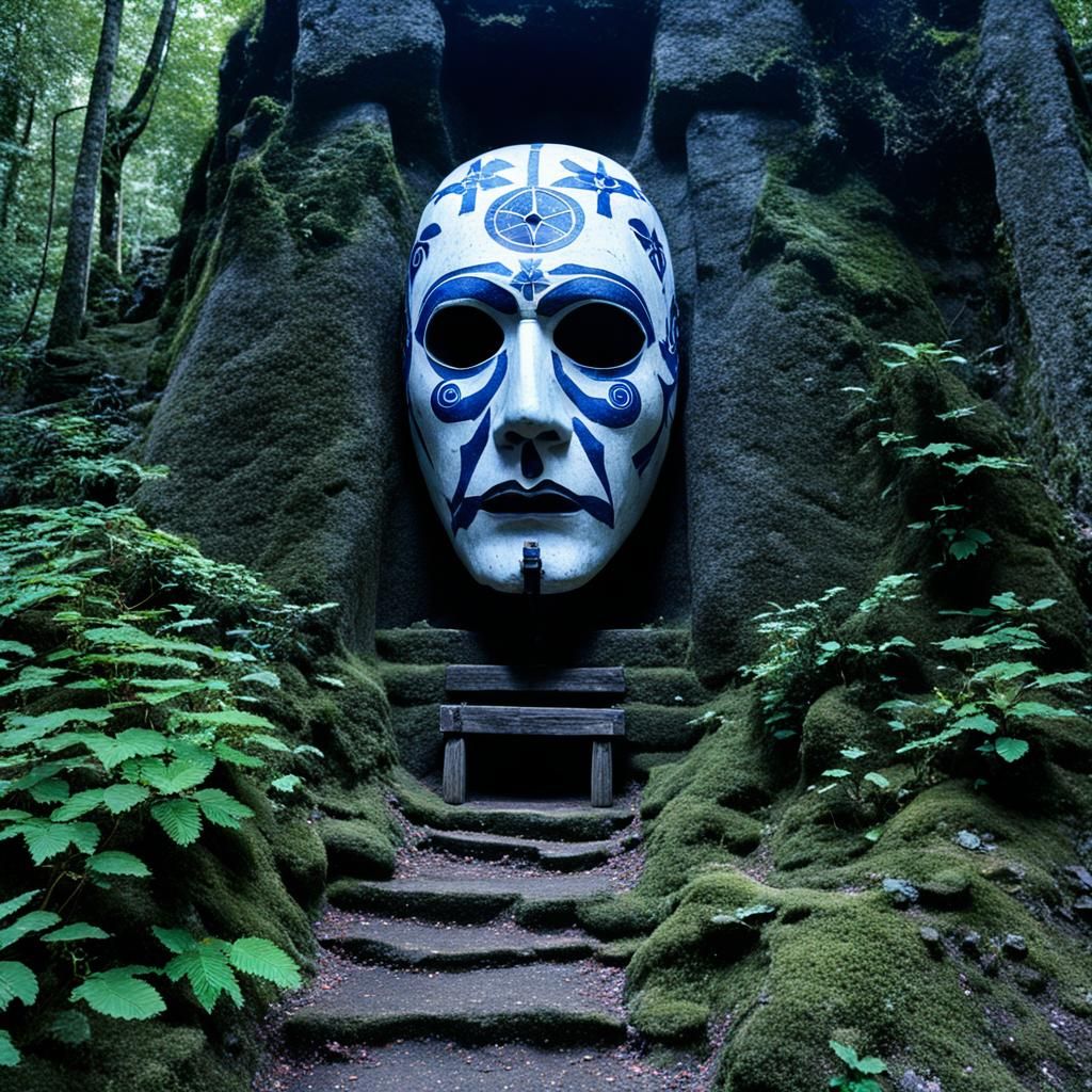 Mysterious Mountain Shrine Death Ritual in Darkened Mysticis...