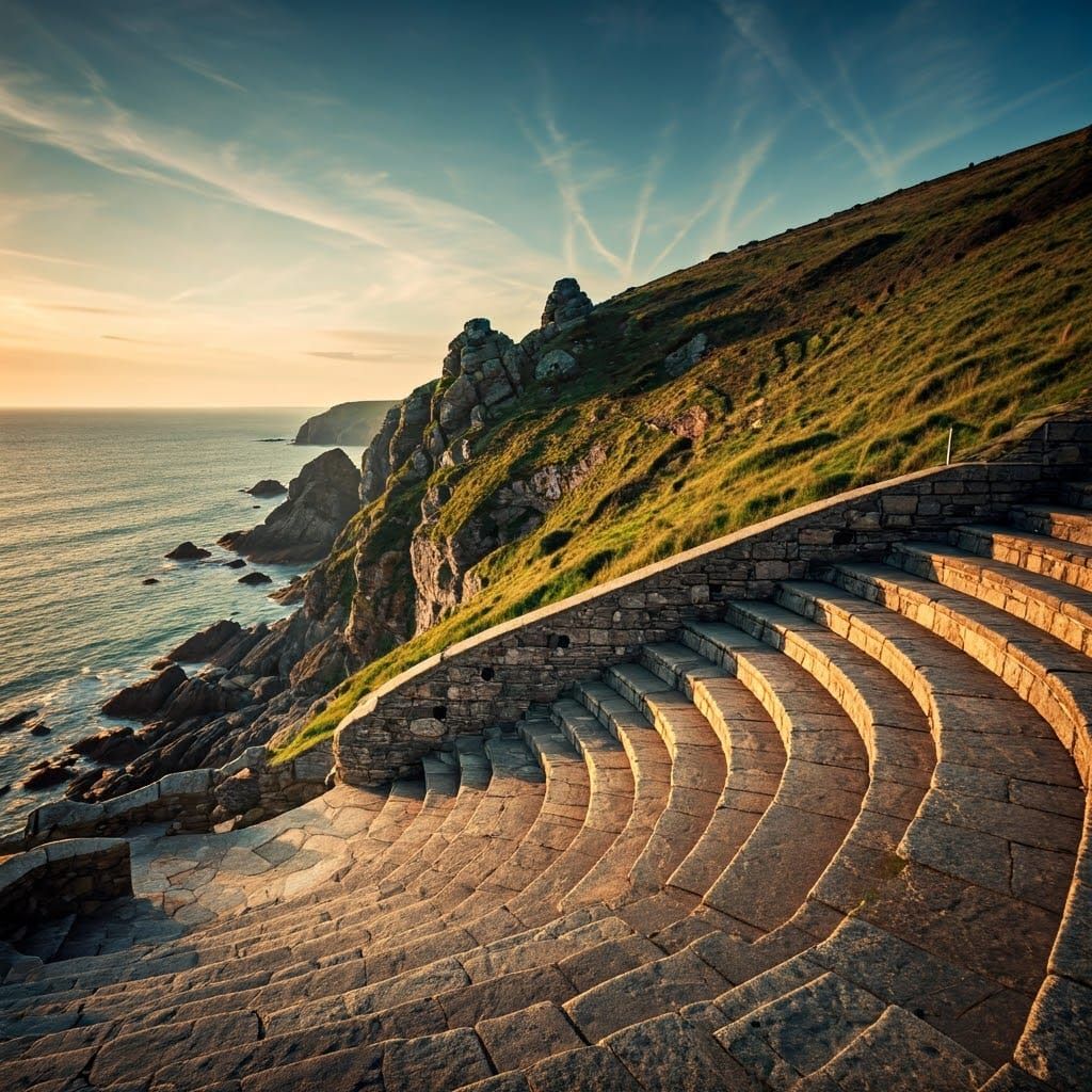 Epic Cliffside Theatre at Golden Hour