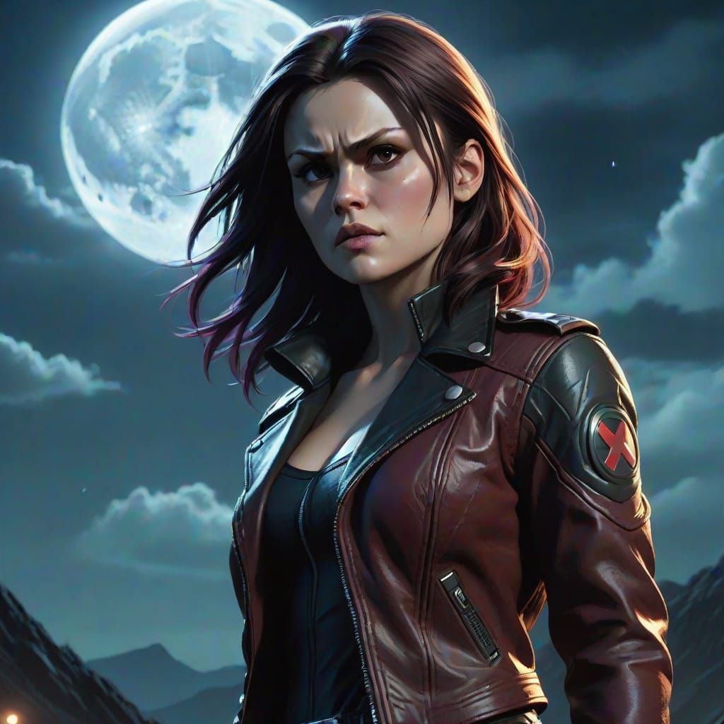 Anna Paquin as Rogue Under a Full Moon