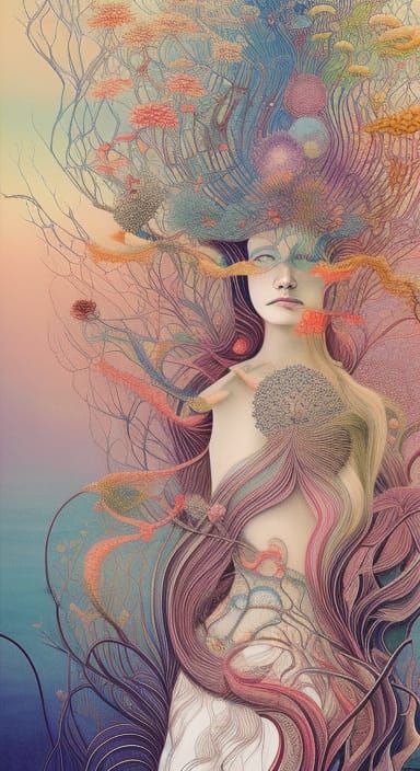 Mountain Vista: A Dynamic Harper's Bazaar Style Image