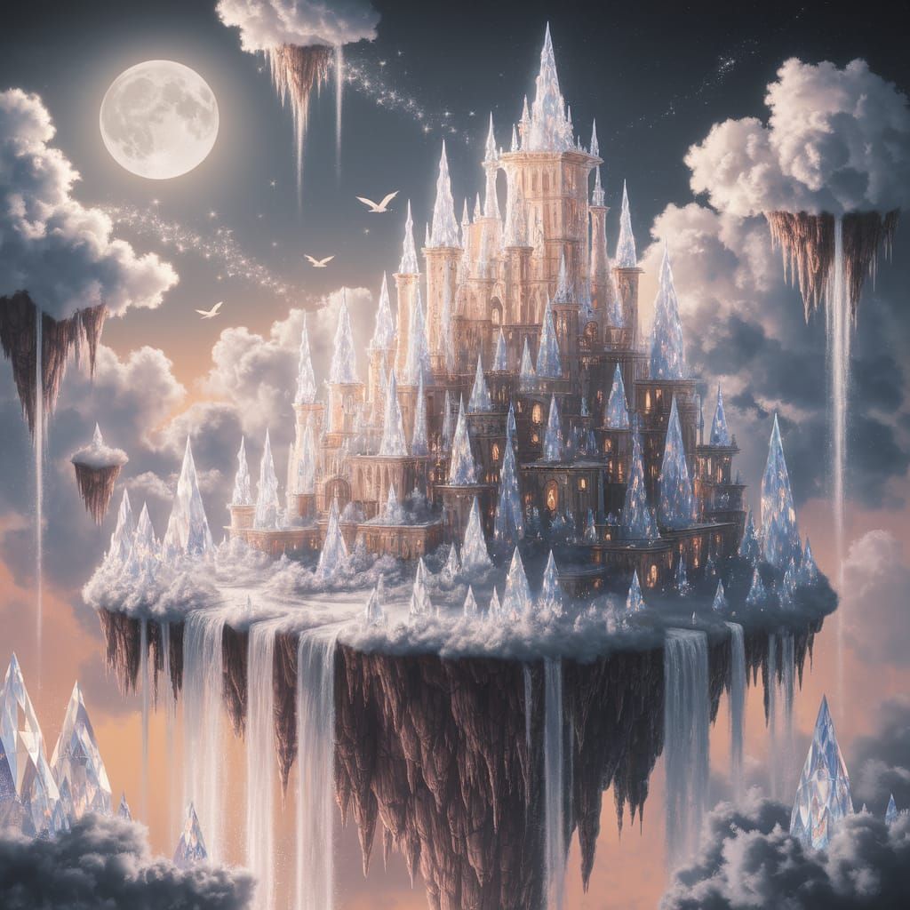 Castle on a floating island