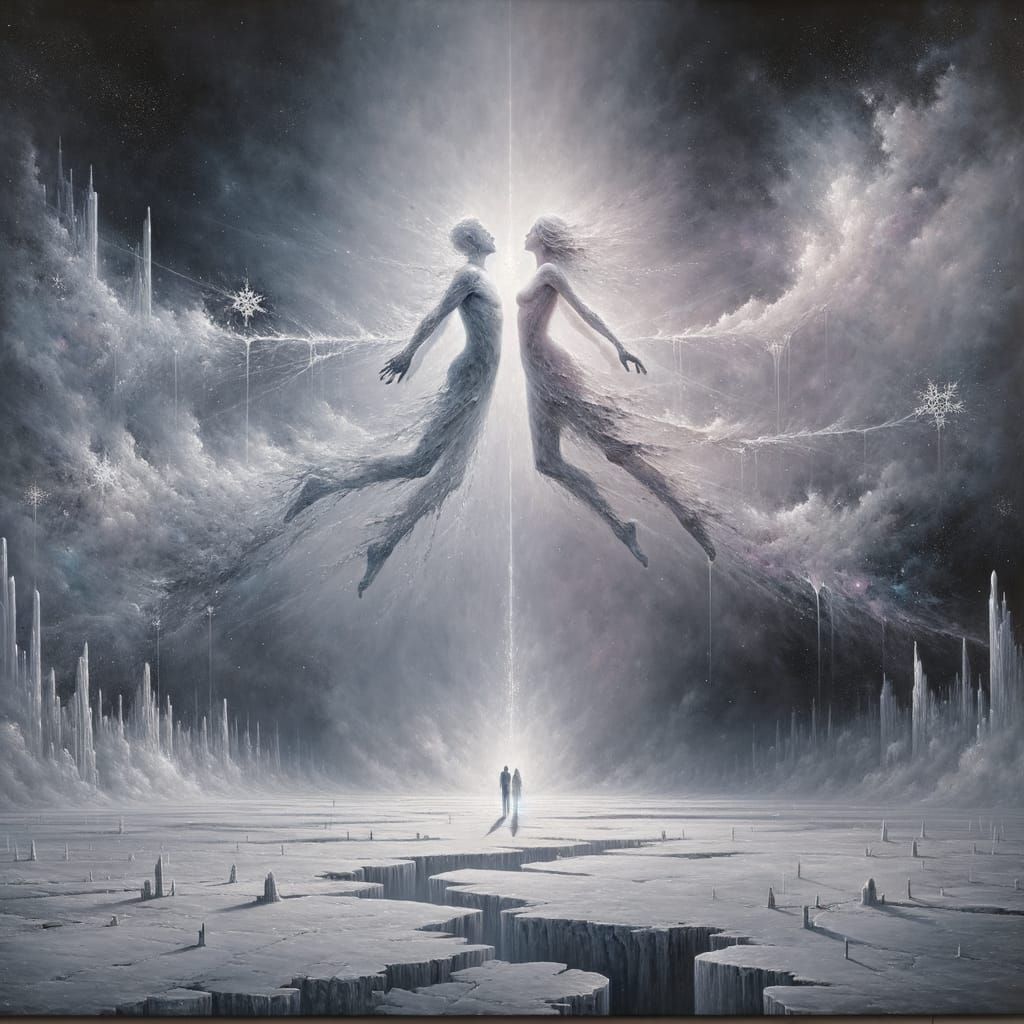 Icy Glacier in Space: A Distant Connection