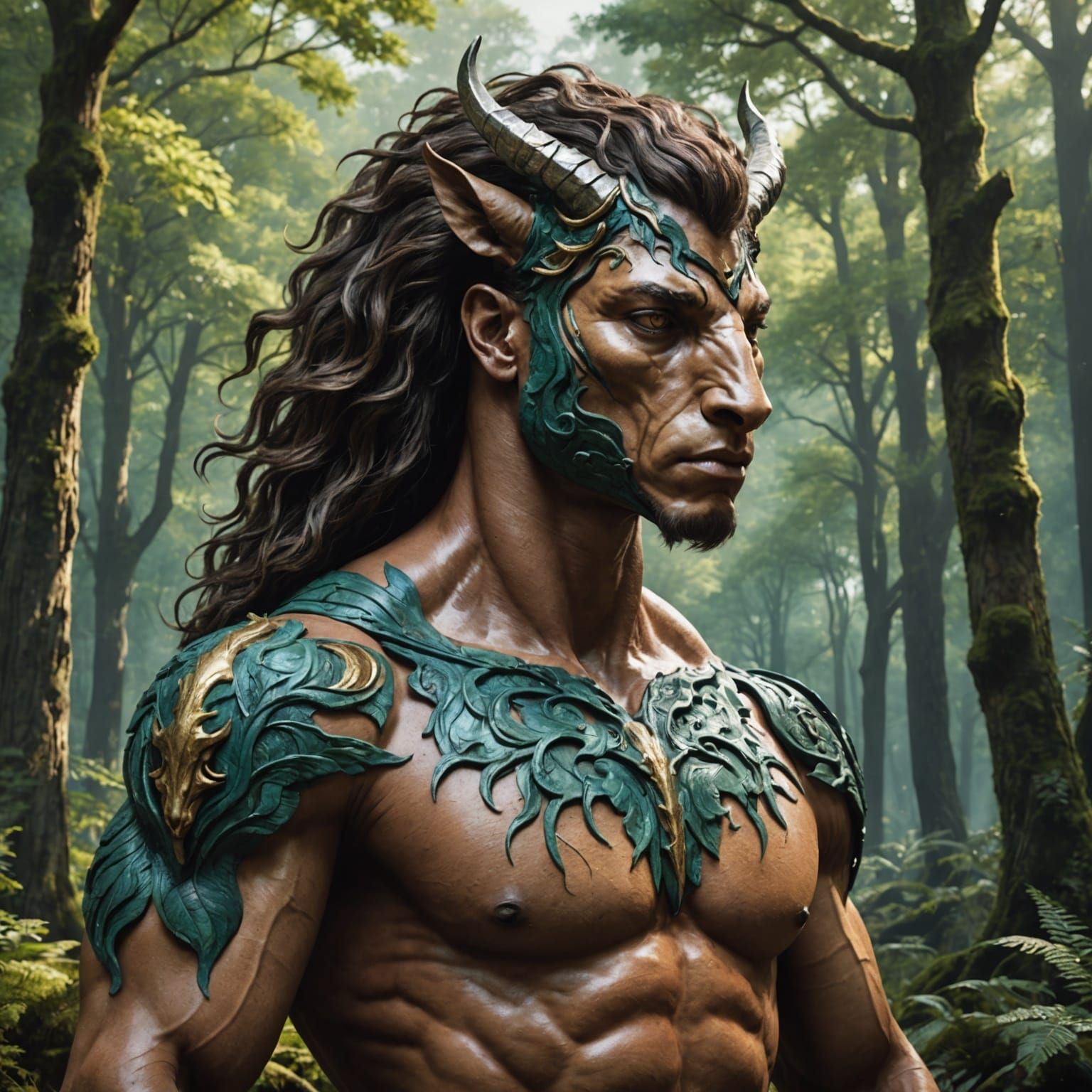 Majestic Centaur in Forest: Hyperrealistic Greek Myth