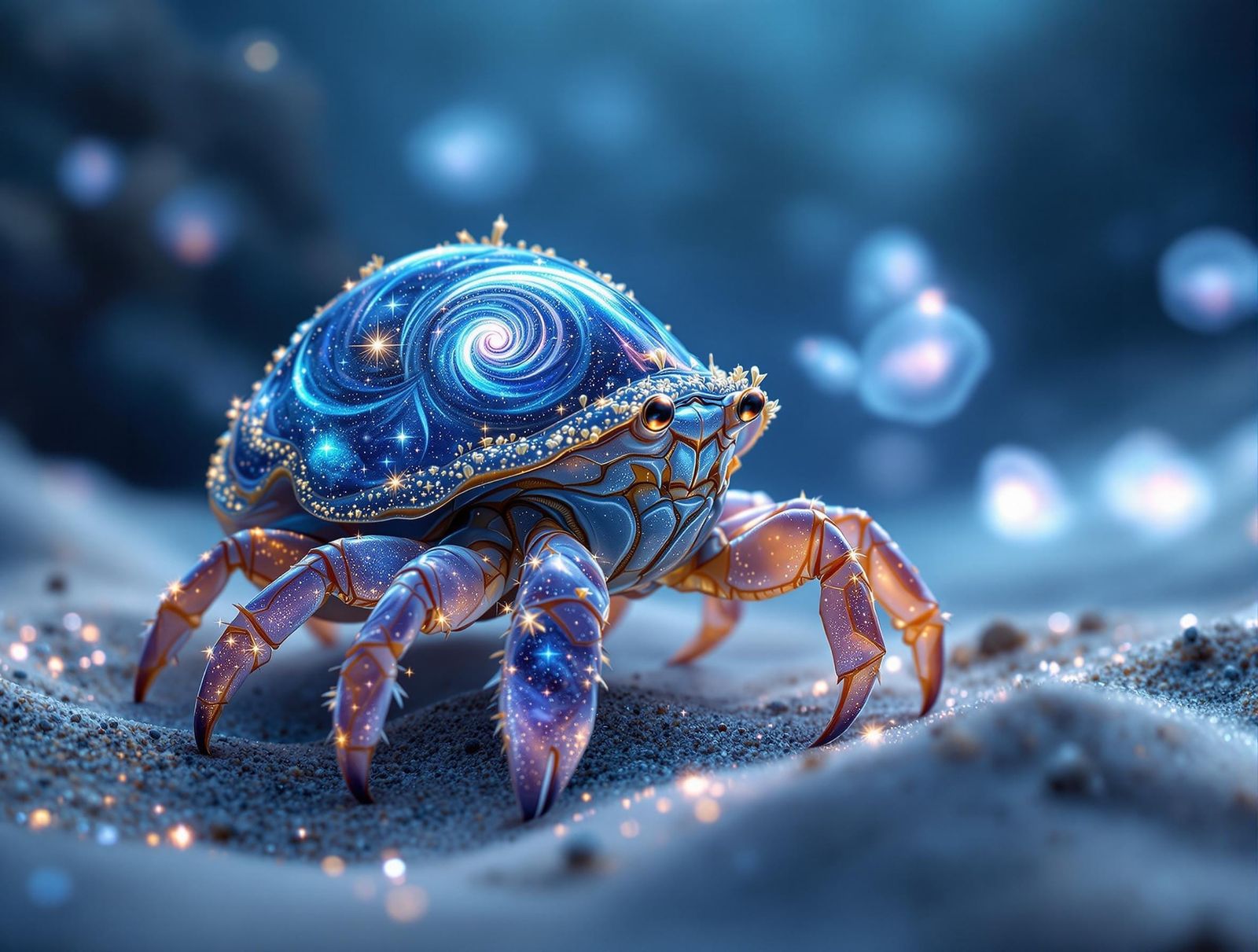 A majestic hermit crab