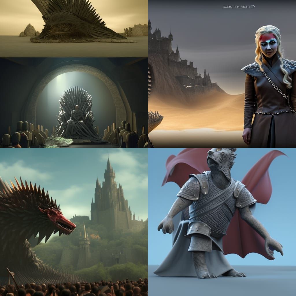 Game of Thrones Reimagined as 3D Digital Art