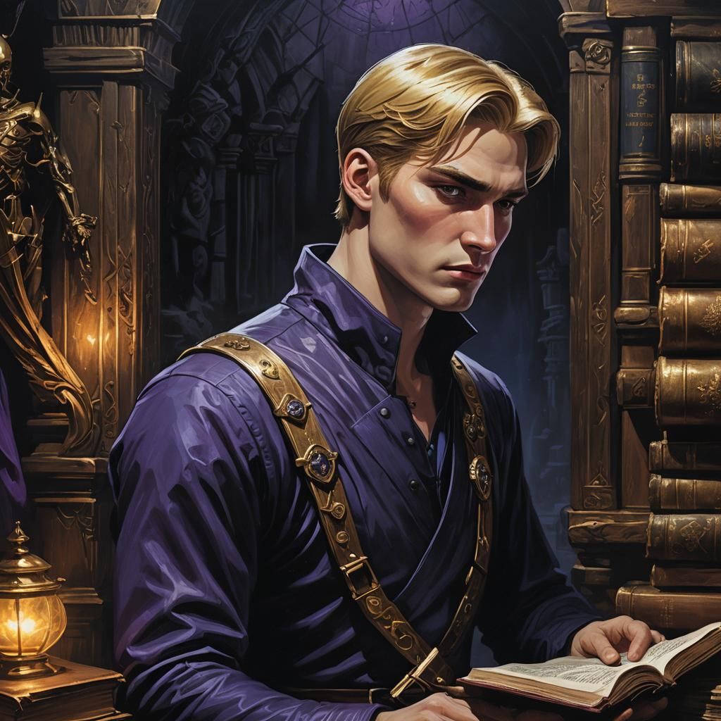 Erwin Smith Portrait in Dark Gothic Fantasy Style
