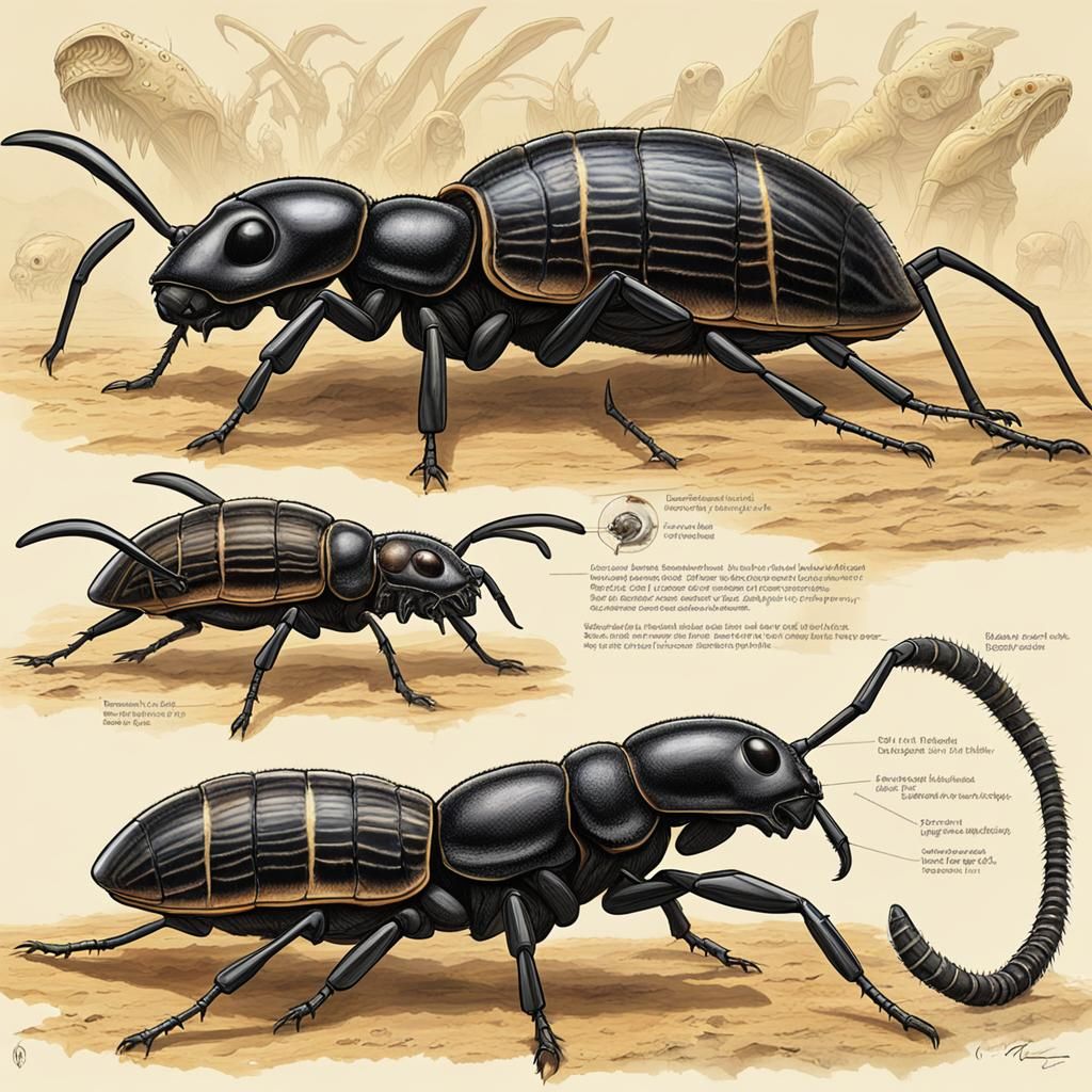 Alien Exoplanet with Speculative Creature Design