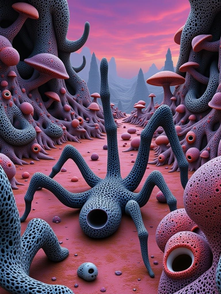 Surreal Sci-Fi Cosmic Explorer of Mystical Realms