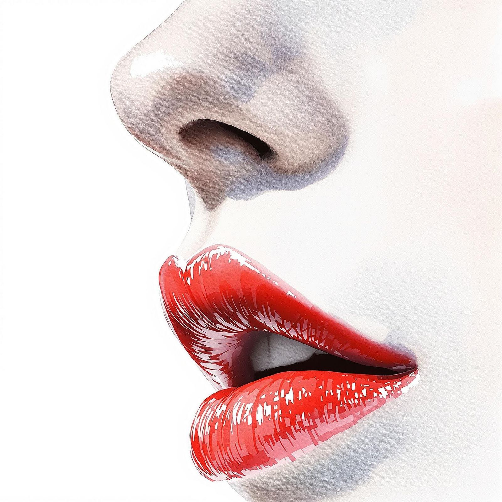 Elegant Woman in Watercolor Style