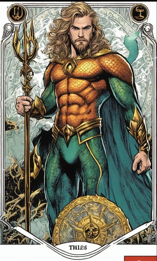 Aquaman as The Emperor in Joe Phillips Comic Art Style