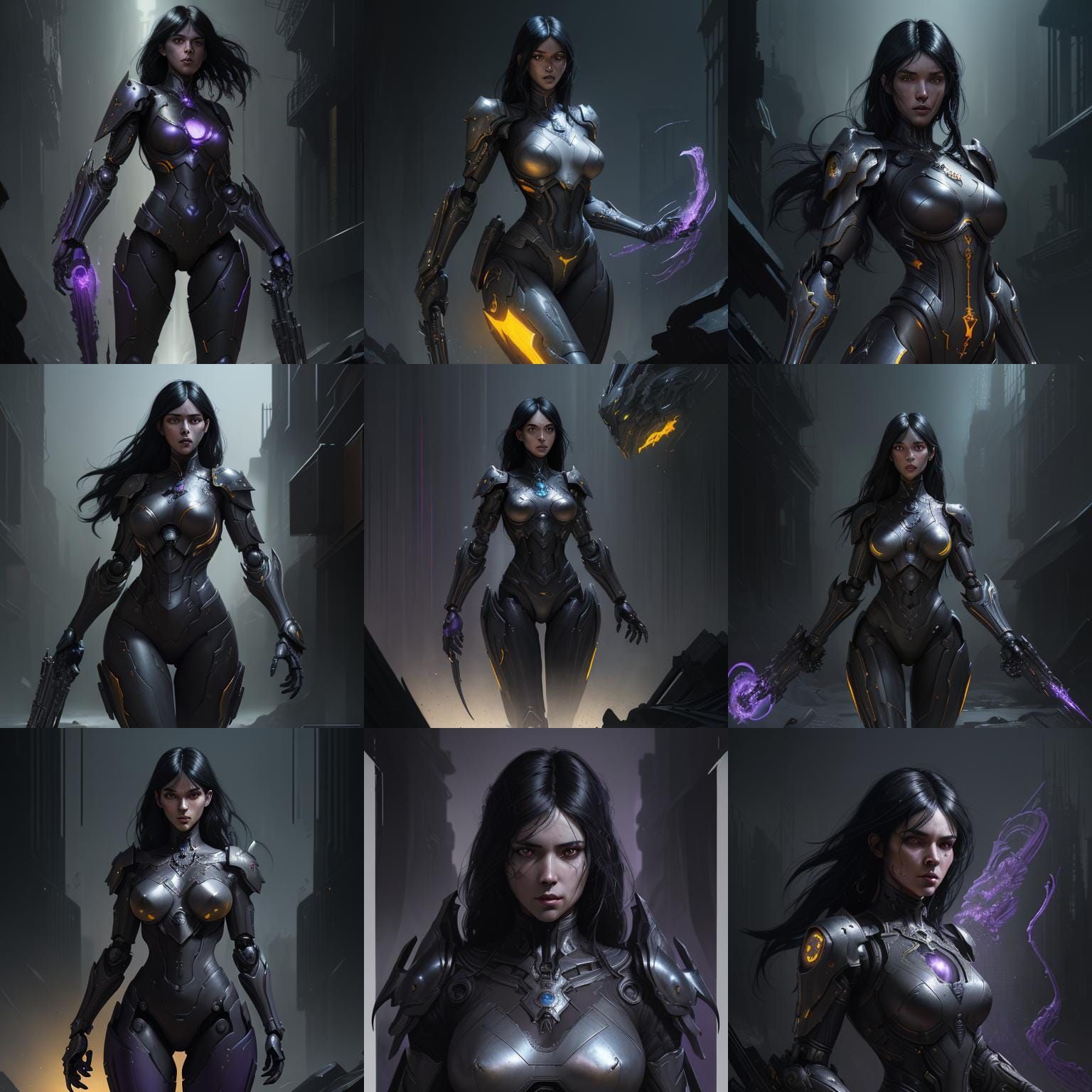 Militant Robot Woman: Dark Fantasy Concept Art