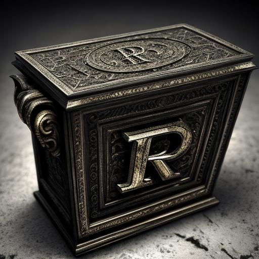 Hyperrealistic Letter R in High Definition