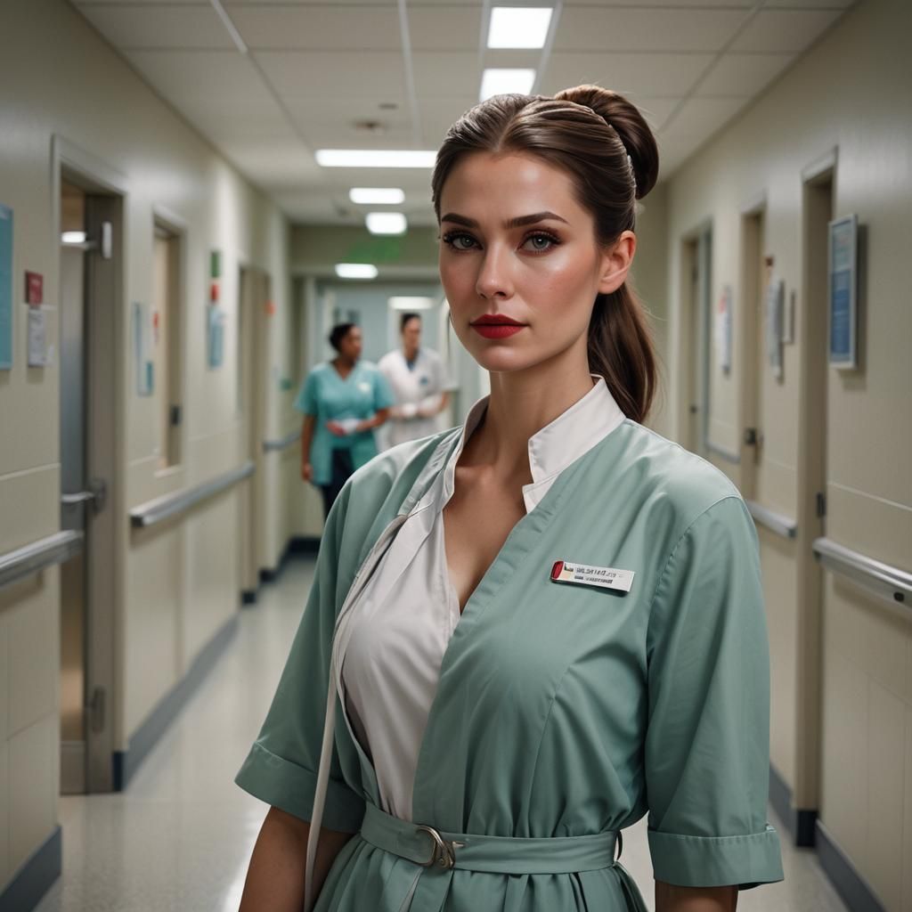 American Nurse Portrait in Unreal Engine 5