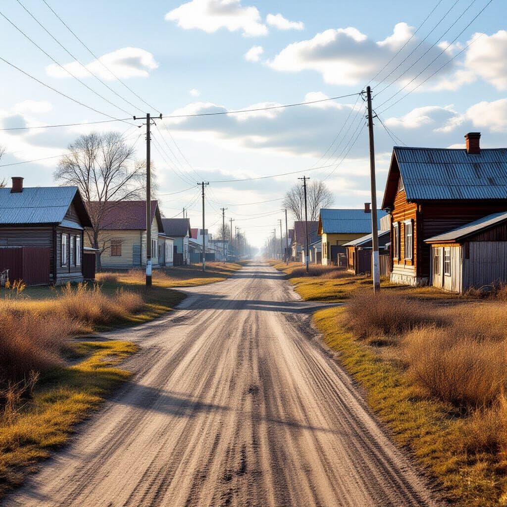 Dutch Street Meets Siberian Steppe: Double Exposure