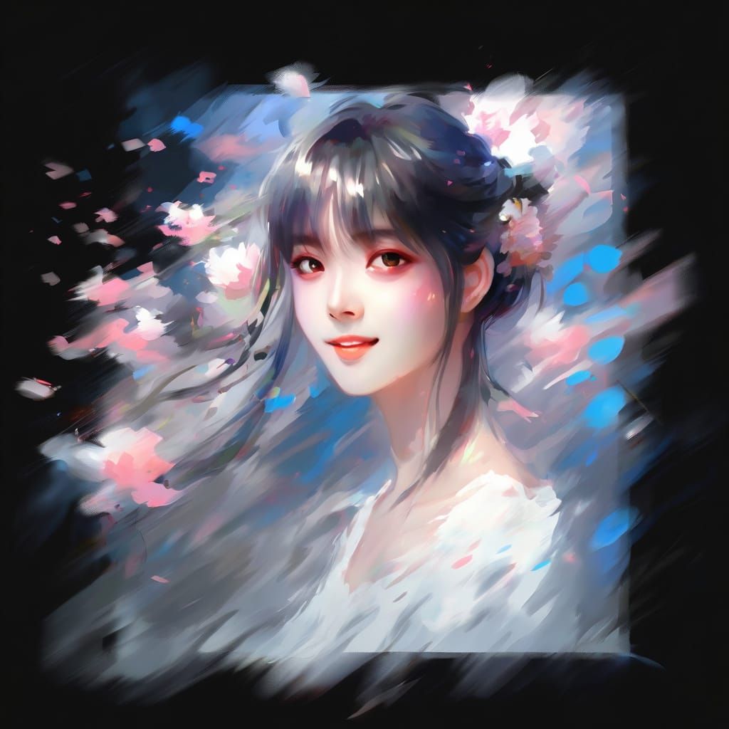 Impressionist Anime Portrait with Soft Focus