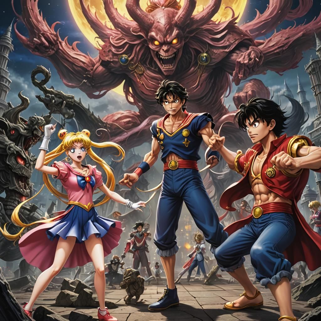 Sailor Moon and One Piece Crossover