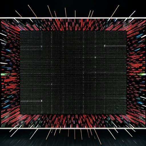 A field of static-like elements, resembling a malfunctioning...