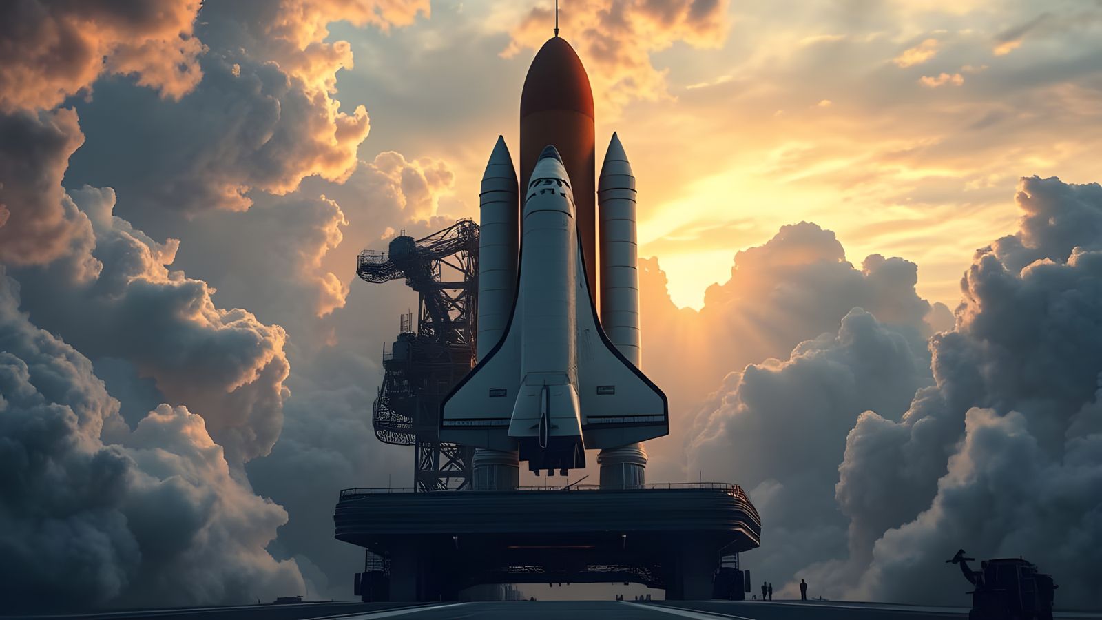 NASA Space Shuttle Launch Pad: Hyperrealistic HDR Image