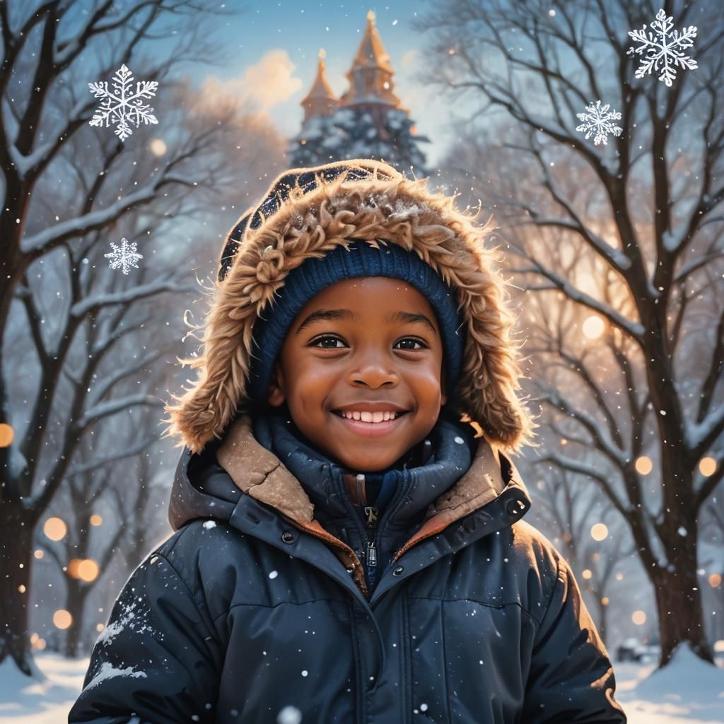 Joyful Winter Portrait Inspired by Fantasy Art