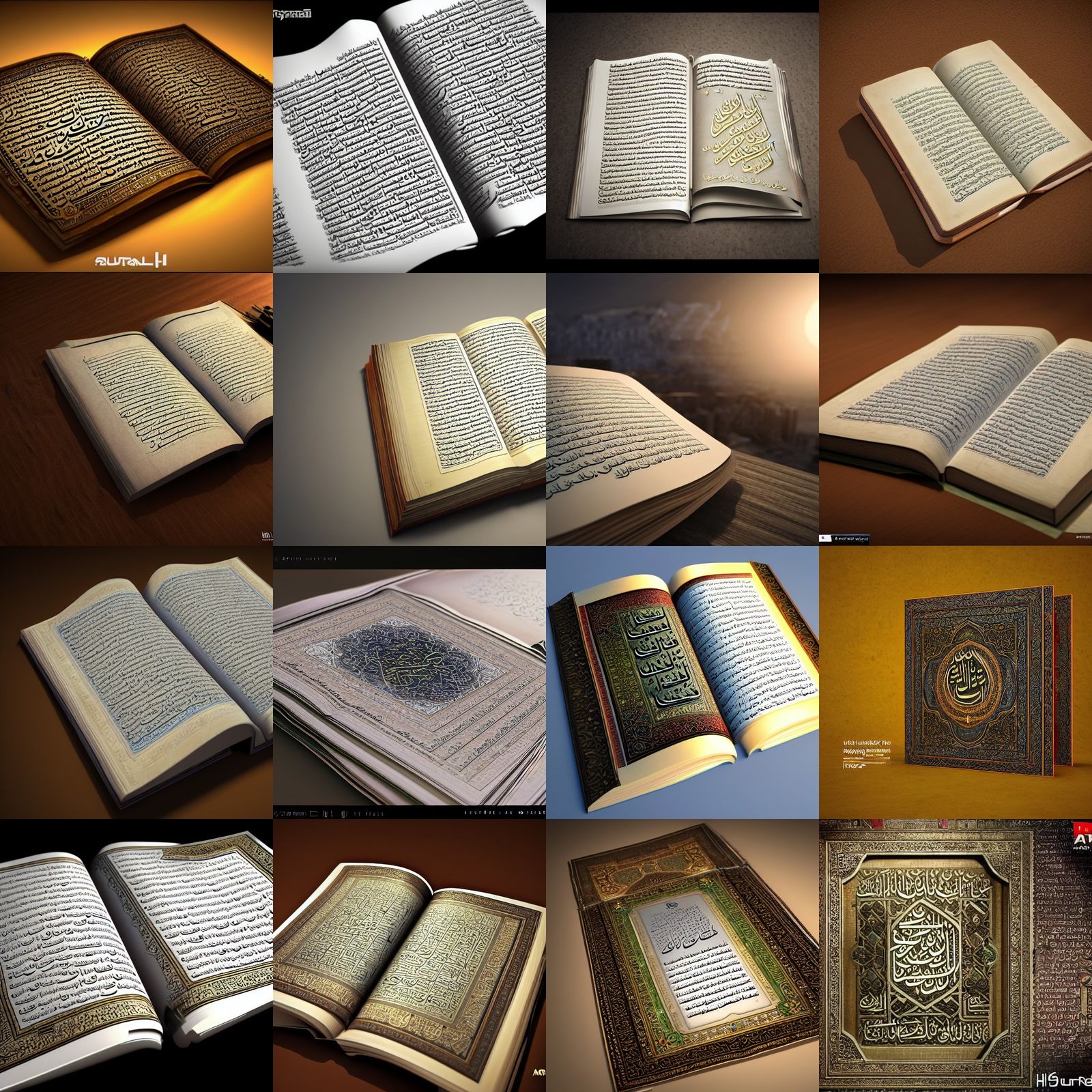 Quran Translation: Hyperrealistic Concept Art