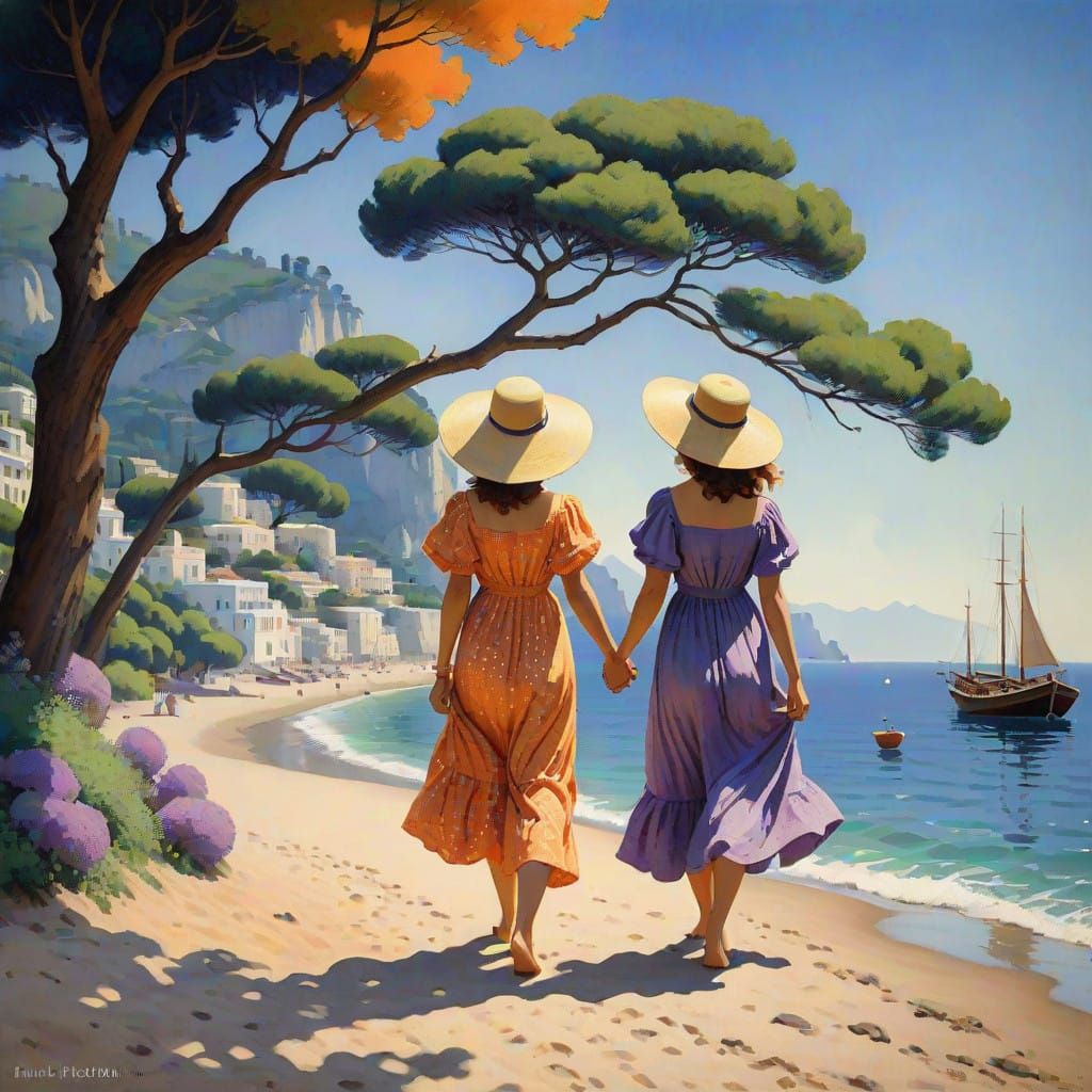 Lovely Afternoon  on the island Capri