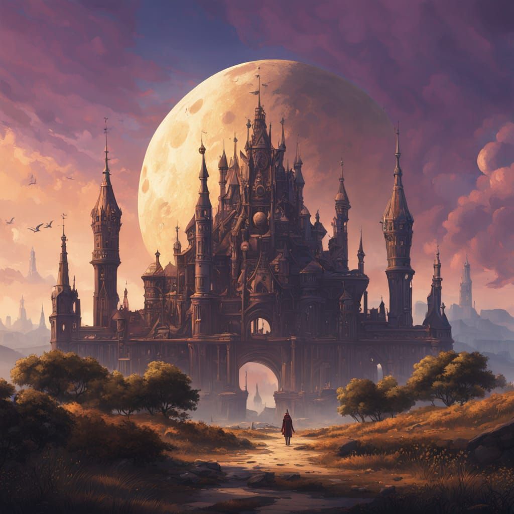 Medieval Supergirl of Germany in Cyberpunk Style